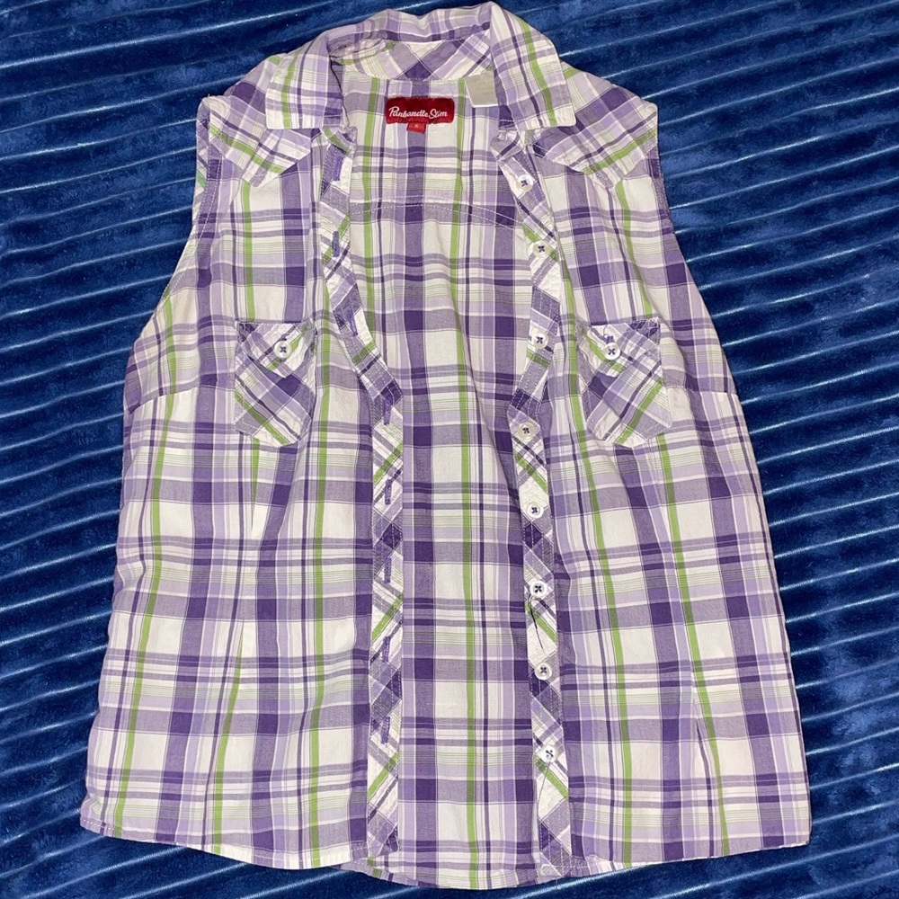 Flannel Tank Top